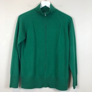 emerald green cashmere cardigan